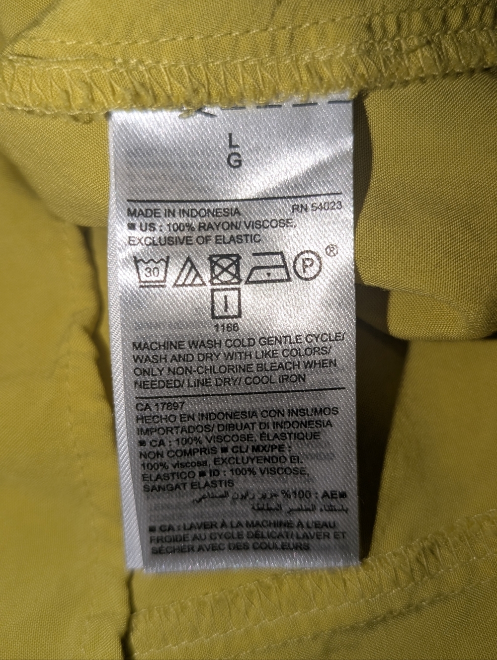 Old Navy Summer Dress Mid Length Spaghetti Strap Bright Yellow Green - Picture 6 of 9